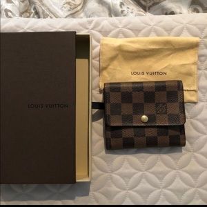 Louis Vuitton Anais Wallet Damier Ebene Canvas